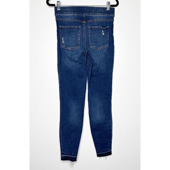 Spanx Distressed Denim Pull-On Leggings Jeggings Jeans Women's Blue Size Small - Picture 6 of 8
